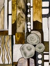 Abstract stained glass Tiffany