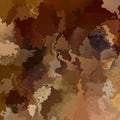 Abstract stained pattern rectangle background brown sand beige color - modern painting art - watercolor splotch effect