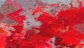 Abstract stained pattern rectangle background hot bloody red and gray color - modern painting art - watercolor splotch