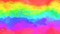 Abstract stained pattern rectangle background neon full color spectrum rainbow horizontal strips - modern painting art - Royalty Free Stock Photo