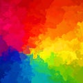 stained pattern texture square background full color spectrum rainbow - modern painting art - watercolor splotch effect