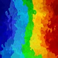 Stained pattern texture square background full color spectrum vertical neon rainbow - modern painting art - watercolor sp