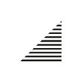 Abstract staircase design logo vector