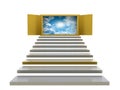 Abstract stairs background Royalty Free Stock Photo