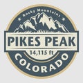 Pikes Peak, Colorado Royalty Free Stock Photo