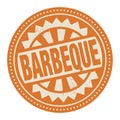 Abstract stamp or label with the text Barbeque written inside Royalty Free Stock Photo