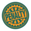 Abstract stamp or label with the text Penalty