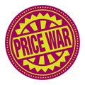 Abstract stamp or label with the text Price War