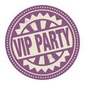 Abstract stamp or label with the text VIP Party written inside Royalty Free Stock Photo