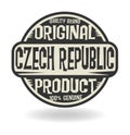 Abstract stamp with text Original Product of Czech Republic Royalty Free Stock Photo