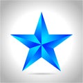 Abstract star background. Overlying star shapes in blue New year Christmas Royalty Free Stock Photo