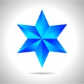 Abstract star background. Overlying star shapes in blue New year Christmas Royalty Free Stock Photo