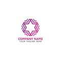 Abstract Star Logo Vector Design