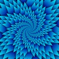 Abstract star mandala decorative pattern blue background square image, illusion art image pattern, background photo