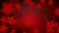 Abstract star sparkling bokeh in red colors. Merry christmas and New year background Royalty Free Stock Photo