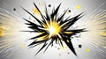 Abstract star or sun. Explosion effect. Fast motion effect. Vector background Royalty Free Stock Photo