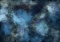 Abstract star universe cloudy background. The night with nebula in the infinity space. Starry night with shiny stars illustration Royalty Free Stock Photo