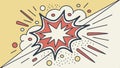 Abstract starburst explosion graphic element design vector design Generative AI Royalty Free Stock Photo