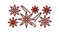 Abstract Starburst Pattern Icon: Geometric Design and Decorative Element, vector design Generative AI Royalty Free Stock Photo