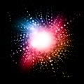 Abstract starbust effect background Royalty Free Stock Photo