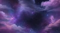 Abstract starlight and pink and purple clouds stardust