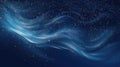 Abstract starry background with white wispy clouds