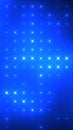 Abstract starry blue background with radiant glowing points forming a soft grid of light Royalty Free Stock Photo