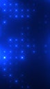 Abstract starry blue background with radiant glowing points forming a soft grid of light Royalty Free Stock Photo