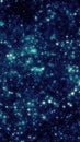 Abstract starry teal particles forming glowing galaxy background Royalty Free Stock Photo