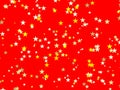 abstract stars art yellows on red Royalty Free Stock Photo