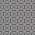 Abstract stars geometrical double imposed design seamless background pattern illustration in black n white