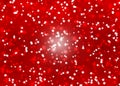 Abstract Stars in Red Background Royalty Free Stock Photo