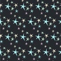 Abstract stars seamless pattern background.