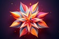 Abstract starshaped design in a vibrant and