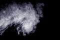 Abstract steam on a black background.
