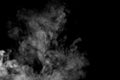 Abstract steam on a black background.