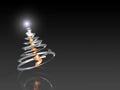 Abstract steel christmas tree