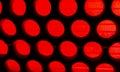 Red ans black metal Textured Pattern with Round Cells