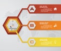 Abstract 3 steps infographics elements/timeline.Vector illustration.