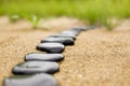 Abstract stone path