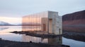 Minimalist Sustainable Architecture With Soft Colored Installations In Westfjords