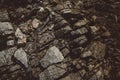 Abstract stone texture from waves erode, nature background. Top view. Copy space. Can use as banner.