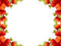Abstract strawberry frame Royalty Free Stock Photo