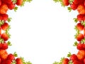 Abstract strawberry frame Royalty Free Stock Photo