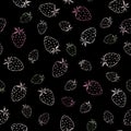 Abstract strawberry texture, endless berry background. Endless f