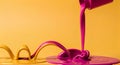 Abstract Stream Of Magenta And Ochre Flow Royalty Free Stock Photo