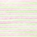 Abstract strip watercolor hand painted background. Royalty Free Stock Photo