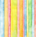 Abstract strip watercolor painted background. Royalty Free Stock Photo