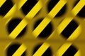 Abstract stripe and circle pattern in yellow and black Royalty Free Stock Photo