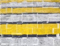 Abstract striped background. Grunge grey and yellow stripes